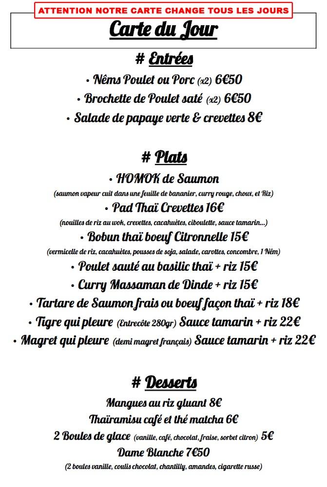 Baïphood - Restaurant thaï - Menu Image 2